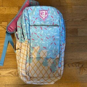 NWT Baseball Lifestyle 101 Ice Cream Backpack with matching lunchbox